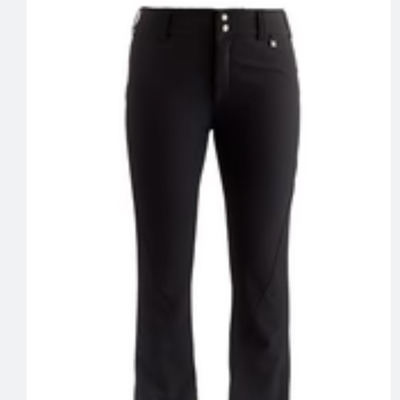 CONILS black snow ski pants water proof pants size 8-small ski snow pants - Picture 1 of 13